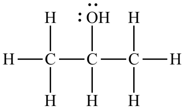 Công thức cấu tạo của Ancol Isopropylic